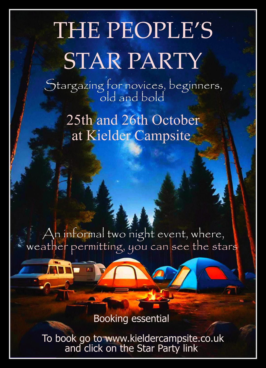 Kielder people star party poster 2024