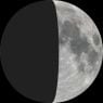 Moon phase on Thu 10th Oct